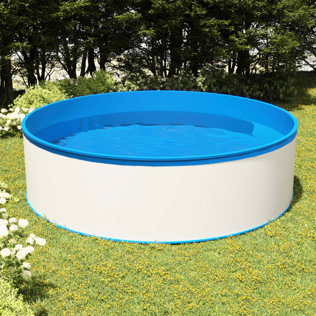 Planschbecken Mit Einhängeskimmer Und Pumpe 350X90 Cm