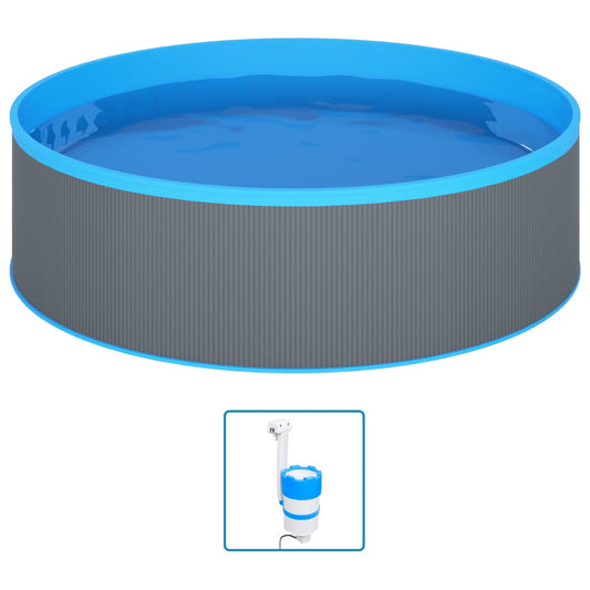 Planschbecken Mit Einhängeskimmer Und Pumpe 350X90 Cm