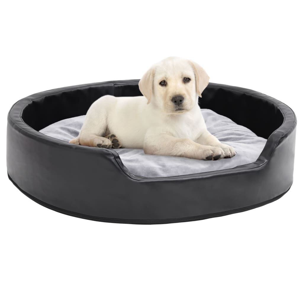 Hundebett Plüsch Und Kunstleder