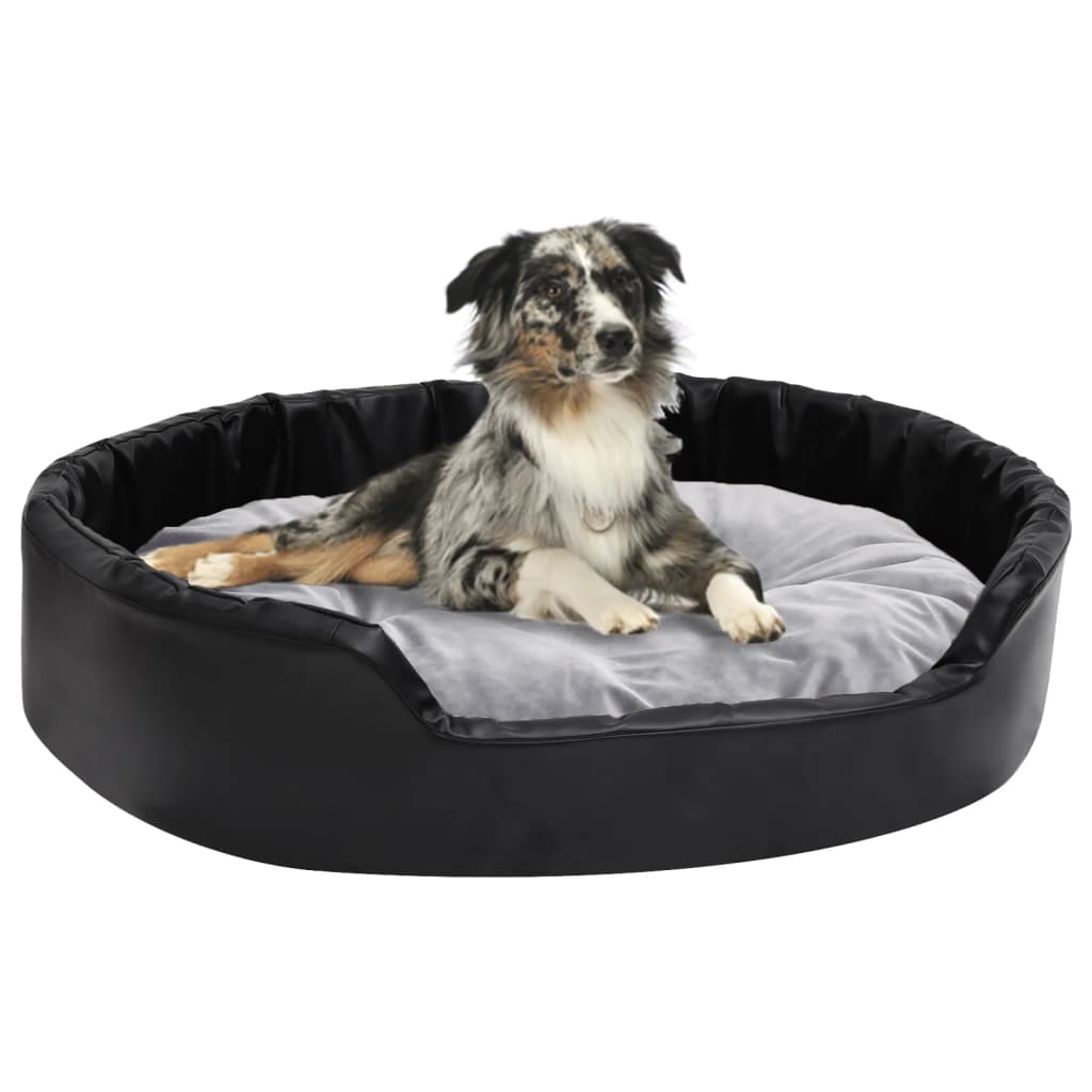 Hundebett Plüsch Und Kunstleder