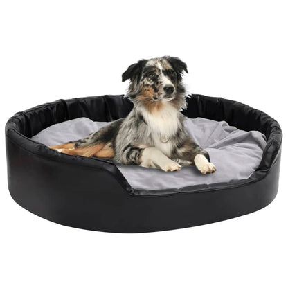 Hundebett Plüsch Und Kunstleder