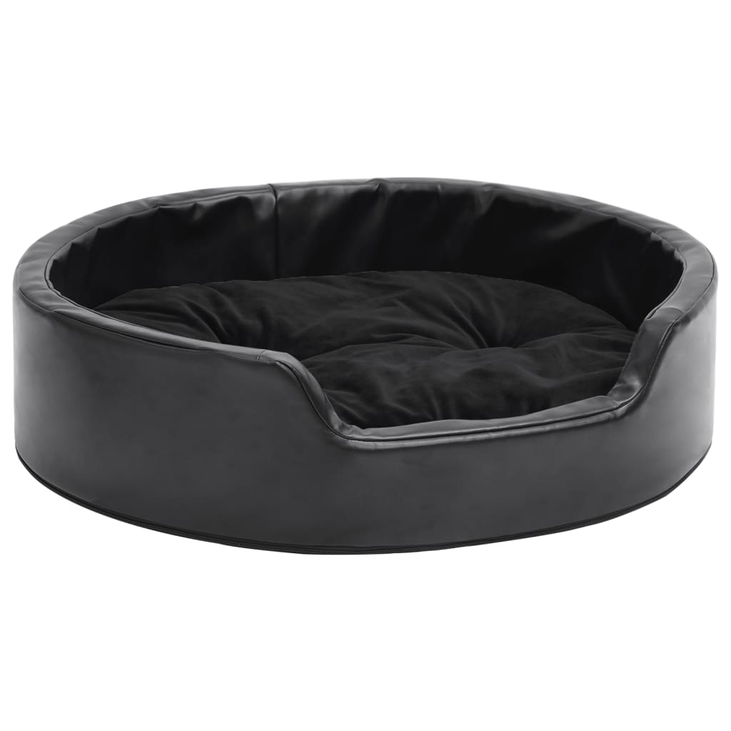Hundebett Plüsch Und Kunstleder