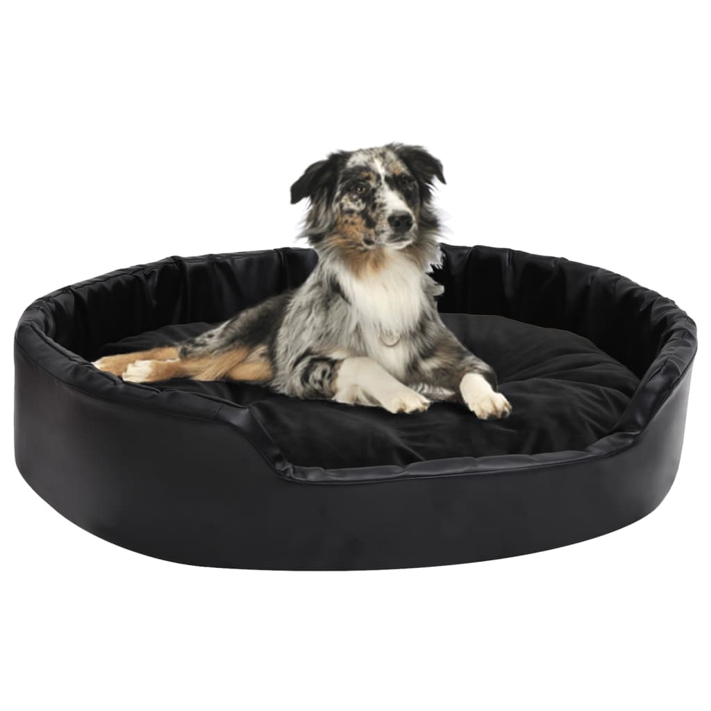 Hundebett Plüsch Und Kunstleder