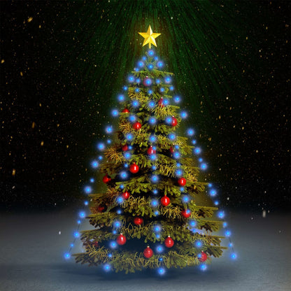Weihnachtsbaum-Lichternetz Mit 180 Leds Blau