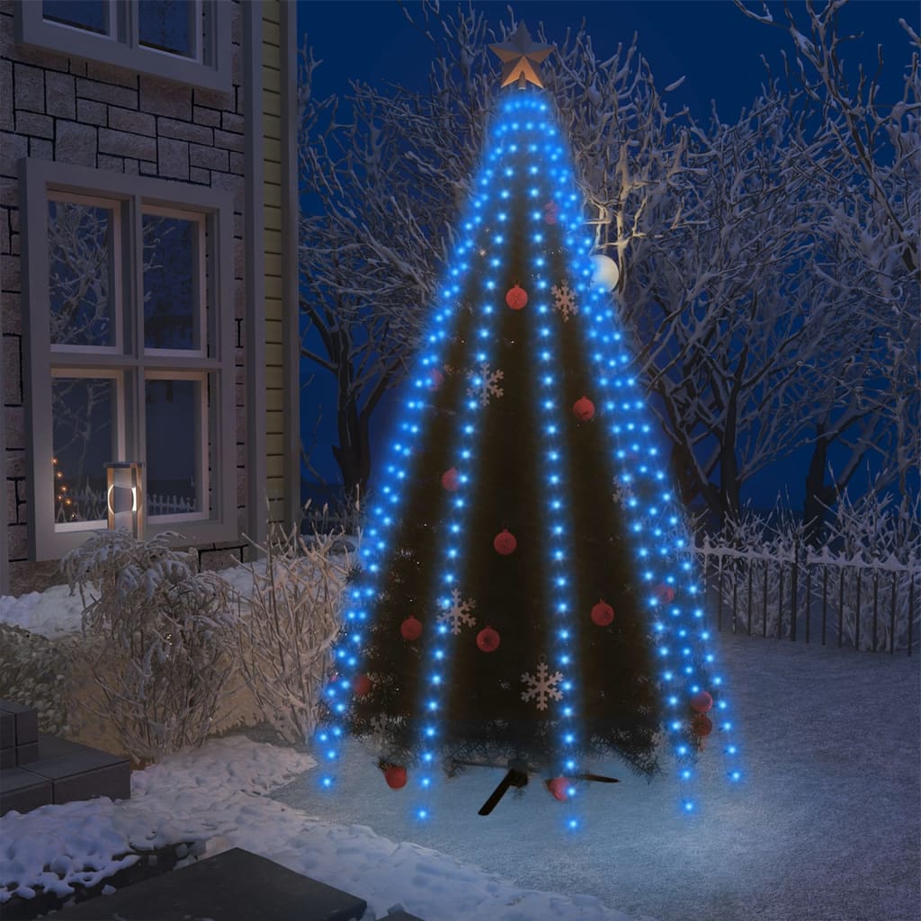 Weihnachtsbaum-Lichternetz Mit 180 Leds Blau