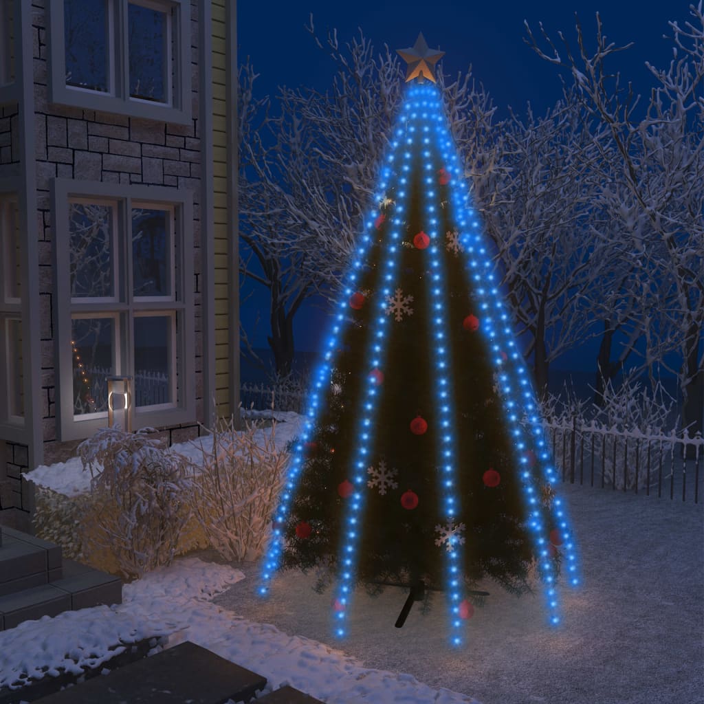 Weihnachtsbaum-Lichternetz Mit 180 Leds Blau