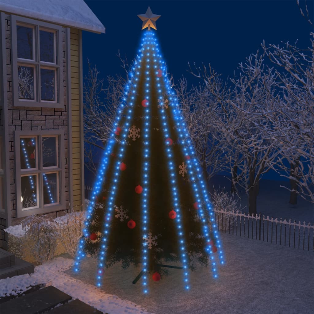 Weihnachtsbaum-Lichternetz Mit 180 Leds Blau