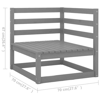 5-Tlg. Garten-Lounge-Set Massivholz Kiefer
