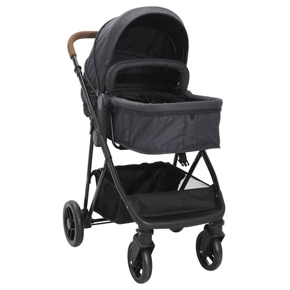 Kinderwagen Und Schwarz Stahl