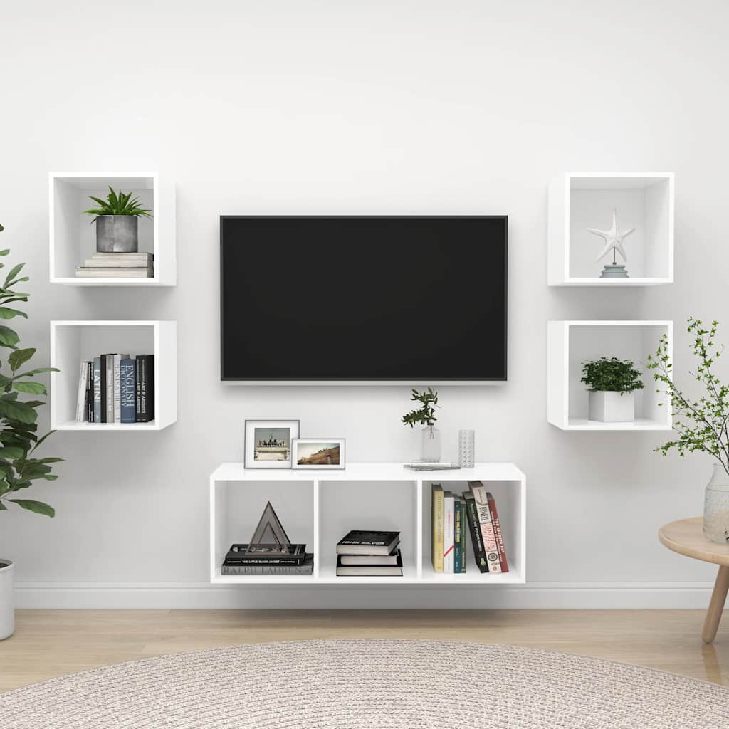 5-Tlg. Tv-Schrank-Set Sonoma-Eiche Holzwerkstoff