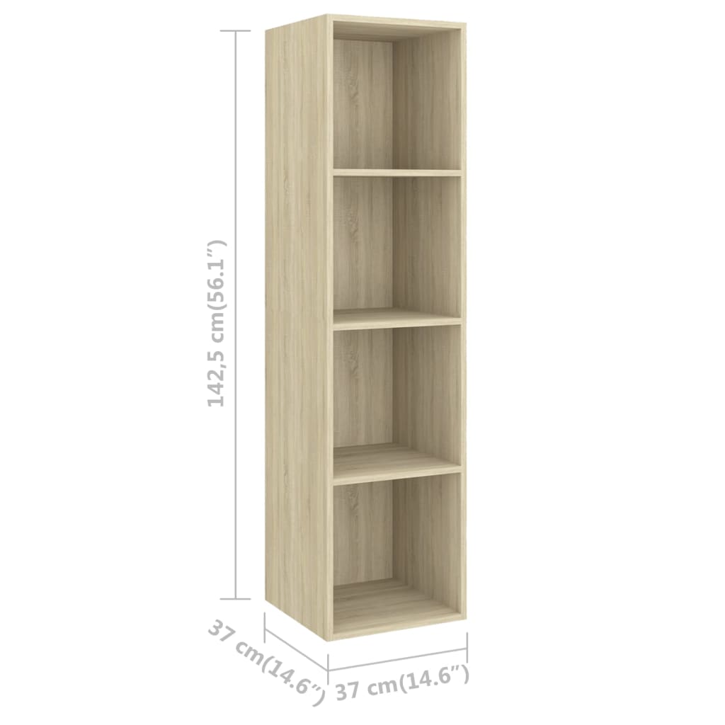 4-Tlg. Tv-Schrank-Set Sonoma-Eiche Holzwerkstoff