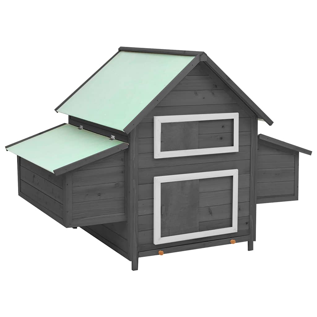 Hühnerstall 150X96X110 Cm Massivholz Tanne