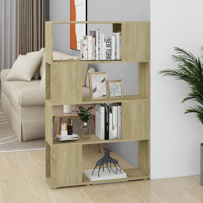 Bücherregal Raumteiler Sonoma-Eiche Holzwerkstoff Sonoma Eiche