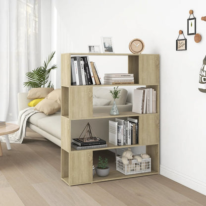 Bücherregal Raumteiler Sonoma-Eiche Holzwerkstoff Sonoma Eiche