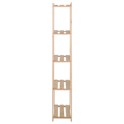 Lagerregal Mit 5 Böden 80X28,5X170 Cm Massivholz Kiefer Natur