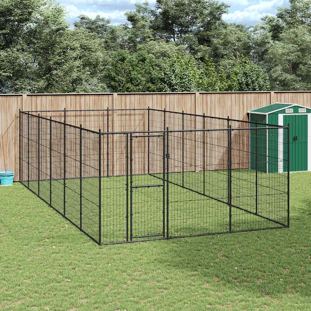 Outdoor-Hundezwinger Verzinkter Stahl 50,82 M²