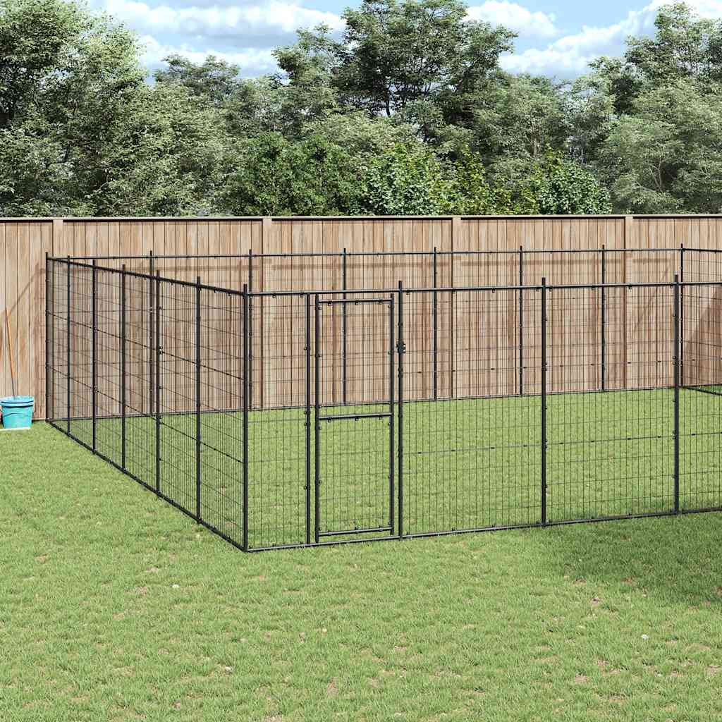 Outdoor-Hundezwinger Verzinkter Stahl 50,82 M²