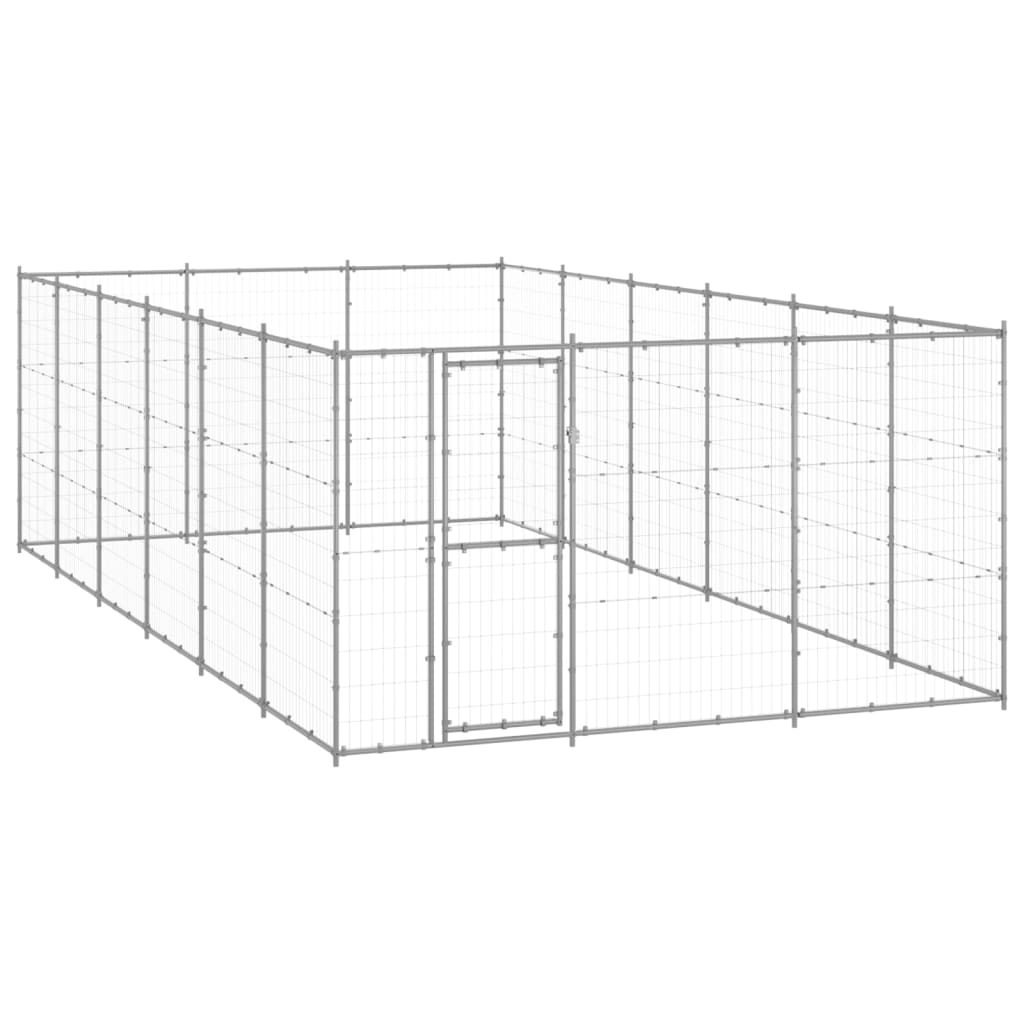 Outdoor-Hundezwinger Verzinkter Stahl 50,82 M²