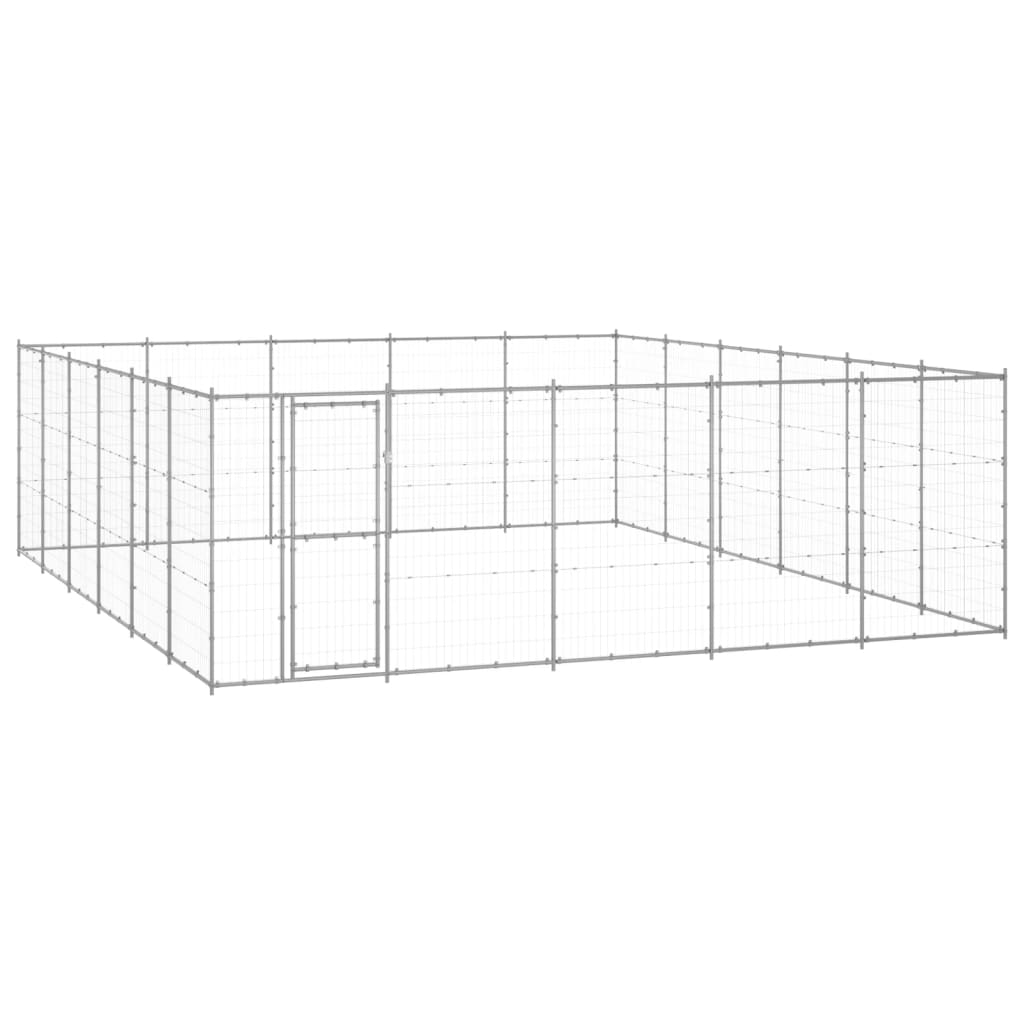 Outdoor-Hundezwinger Verzinkter Stahl 50,82 M²