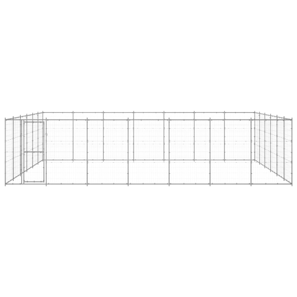 Outdoor-Hundezwinger Verzinkter Stahl 50,82 M²