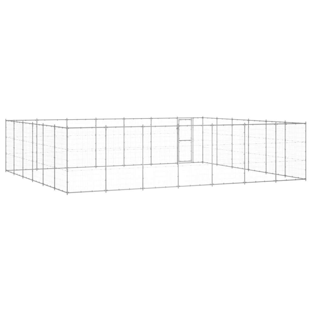 Outdoor-Hundezwinger Verzinkter Stahl 50,82 M²