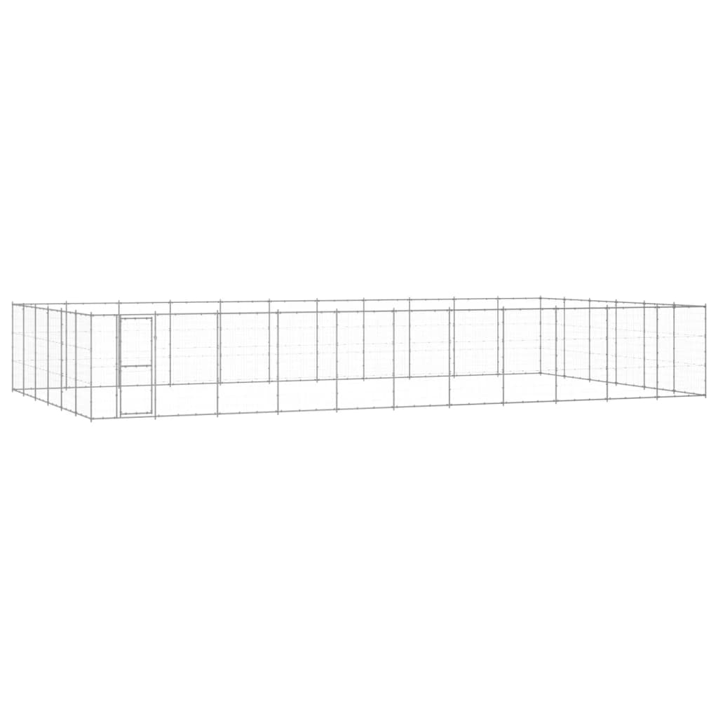 Outdoor-Hundezwinger Verzinkter Stahl 50,82 M²