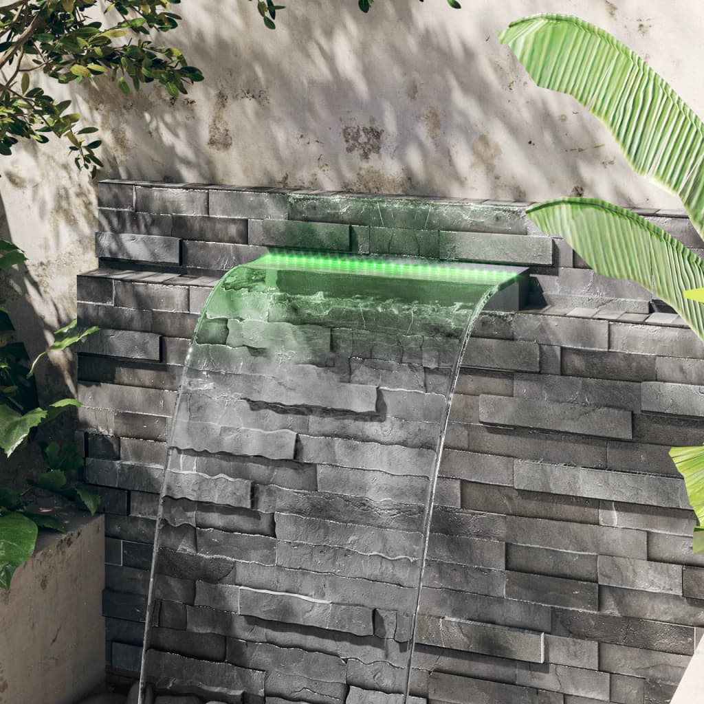 Wasserfall-Element Mit Rgb Leds Acryl 60 Cm