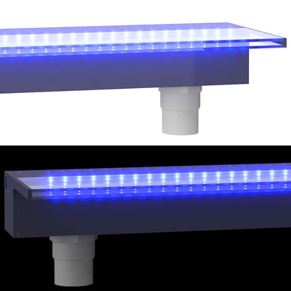 Wasserfall-Element Mit Rgb Leds Acryl 60 Cm
