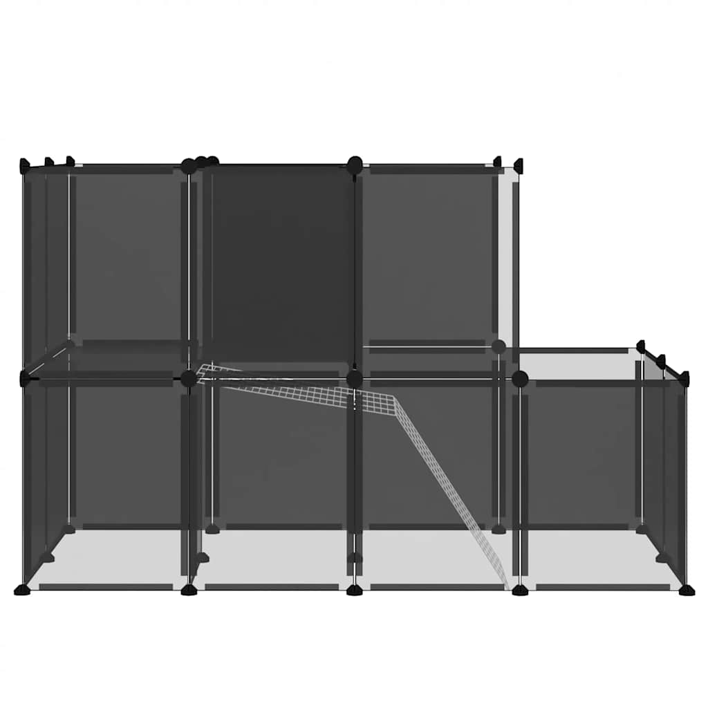 Kleintierkäfig 142X74X93 Cm Pp Und Stahl