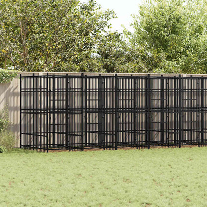Outdoor-Hundezwinger Stahl 18,43 M²