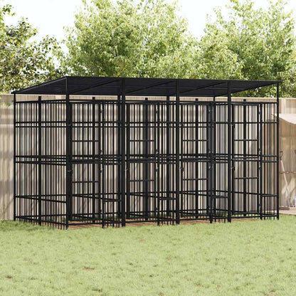 Outdoor-Hundezwinger Stahl 18,43 M²