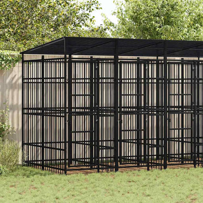 Outdoor-Hundezwinger Stahl 18,43 M²