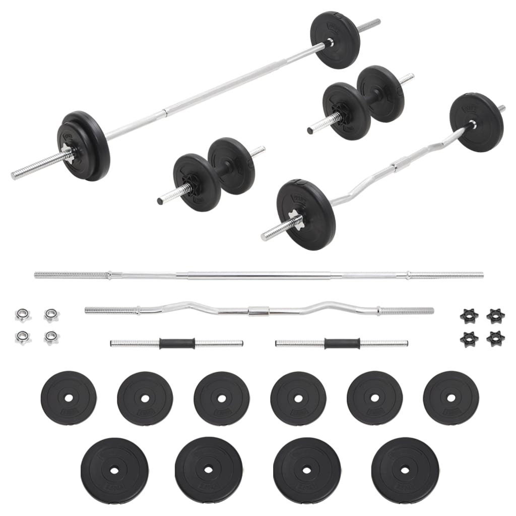 Langhantel- Und Kurzhantel-Set