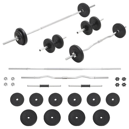 Langhantel- Und Kurzhantel-Set