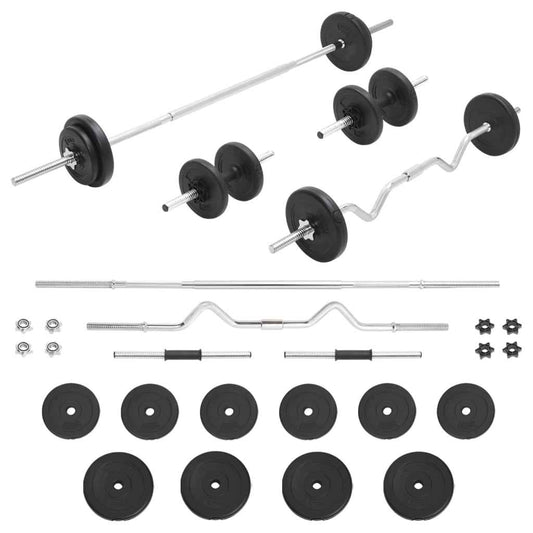 Langhantel- Und Kurzhantel-Set