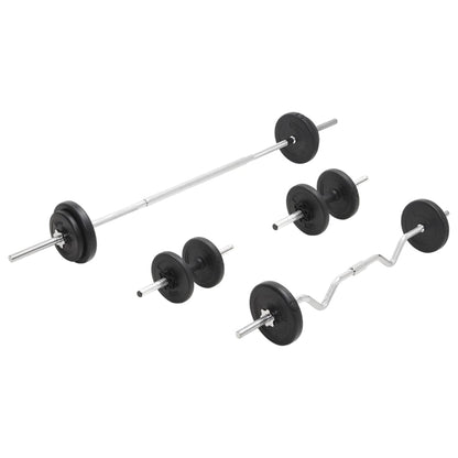 Langhantel- Und Kurzhantel-Set