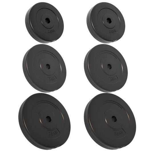 Hantelscheiben 6 Stk. 30 Kg Zement