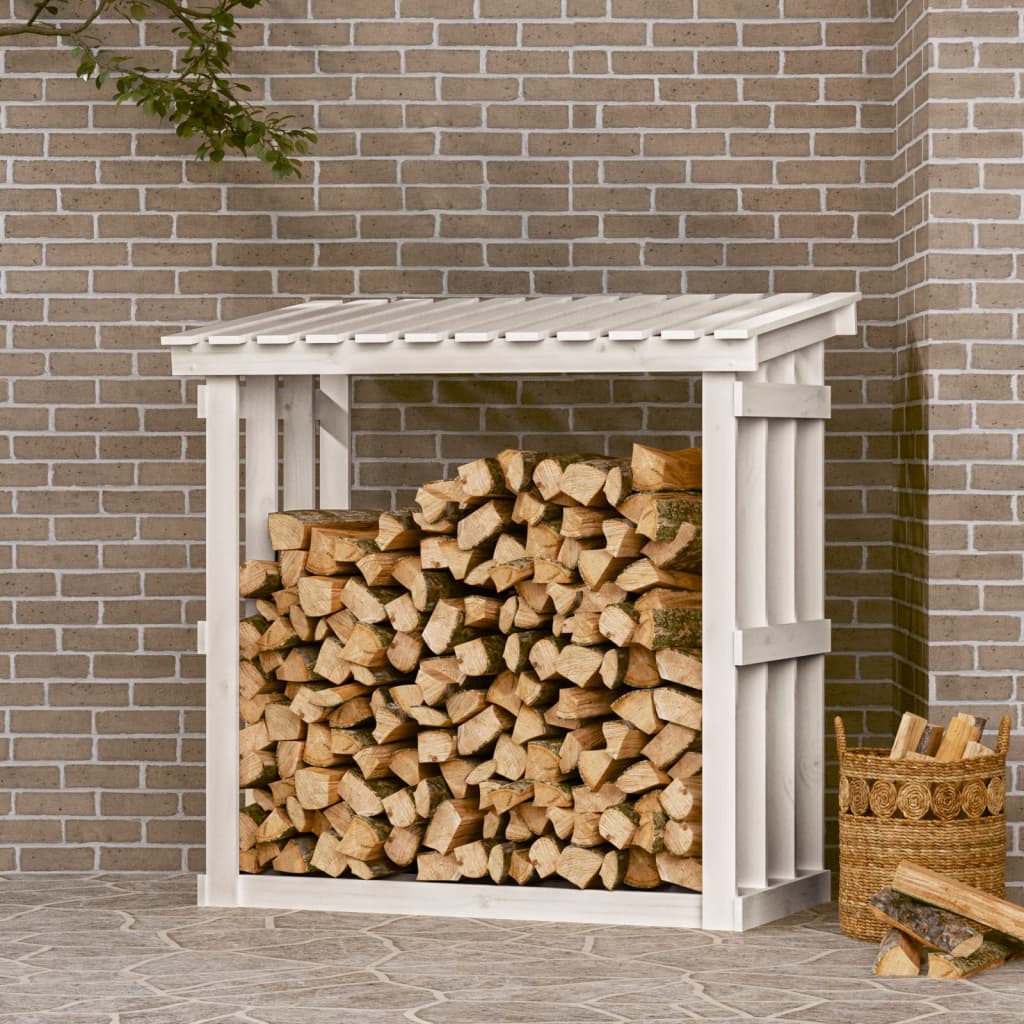 Kaminholzregal 108X64,5X109 Cm Massivholz Kiefer