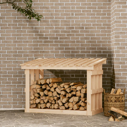 Kaminholzregal 108X64,5X109 Cm Massivholz Kiefer