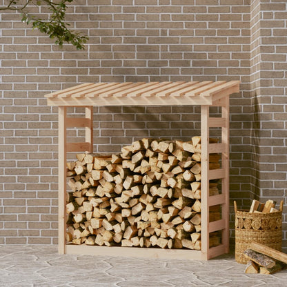 Kaminholzregal 108X64,5X110 Cm Massivholz Kiefer
