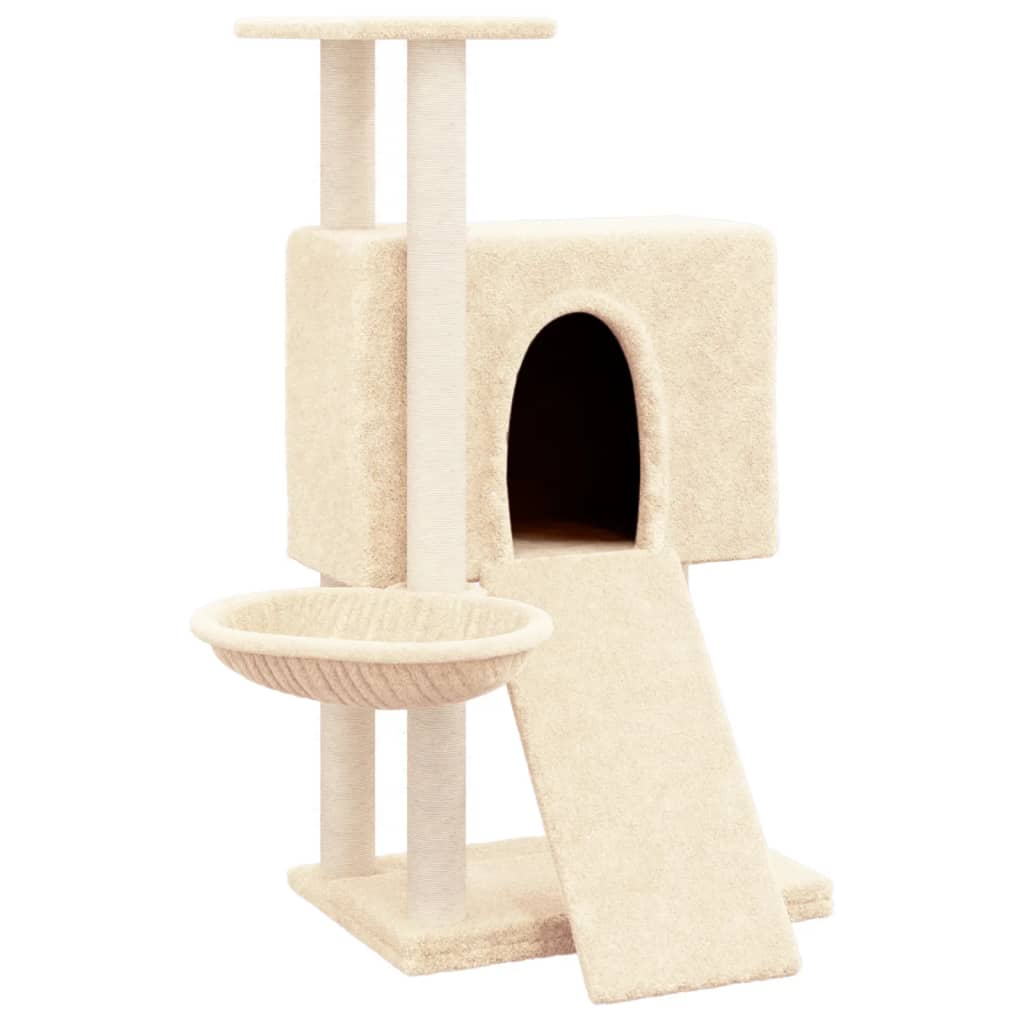 Kratzbaum Mit Sisal-Kratzsäulen 96 Cm