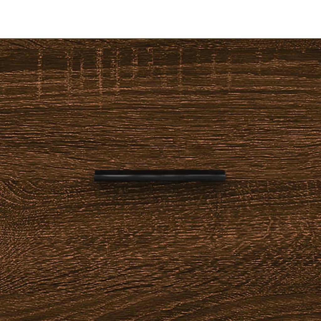 Highboard Braun Eichen-Optik 69,5X34X180 Cm Holzwerkstoff