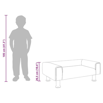 Kindersofa 70X45X26,5 Cm Samt