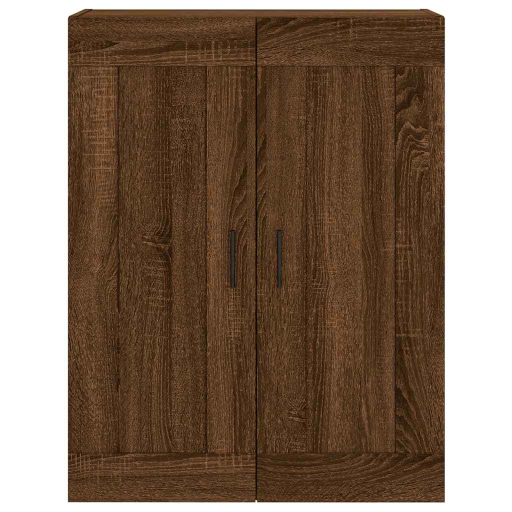 Highboard Braun Eichen-Optik 69,5X34X180 Cm Holzwerkstoff