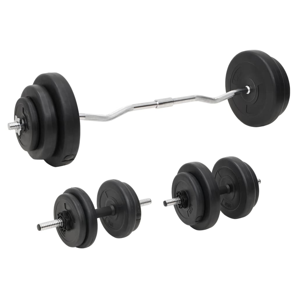 Langhantel +2 Kurzhantelset 30,5Kg