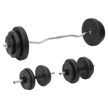 Langhantel +2 Kurzhantelset 30,5Kg