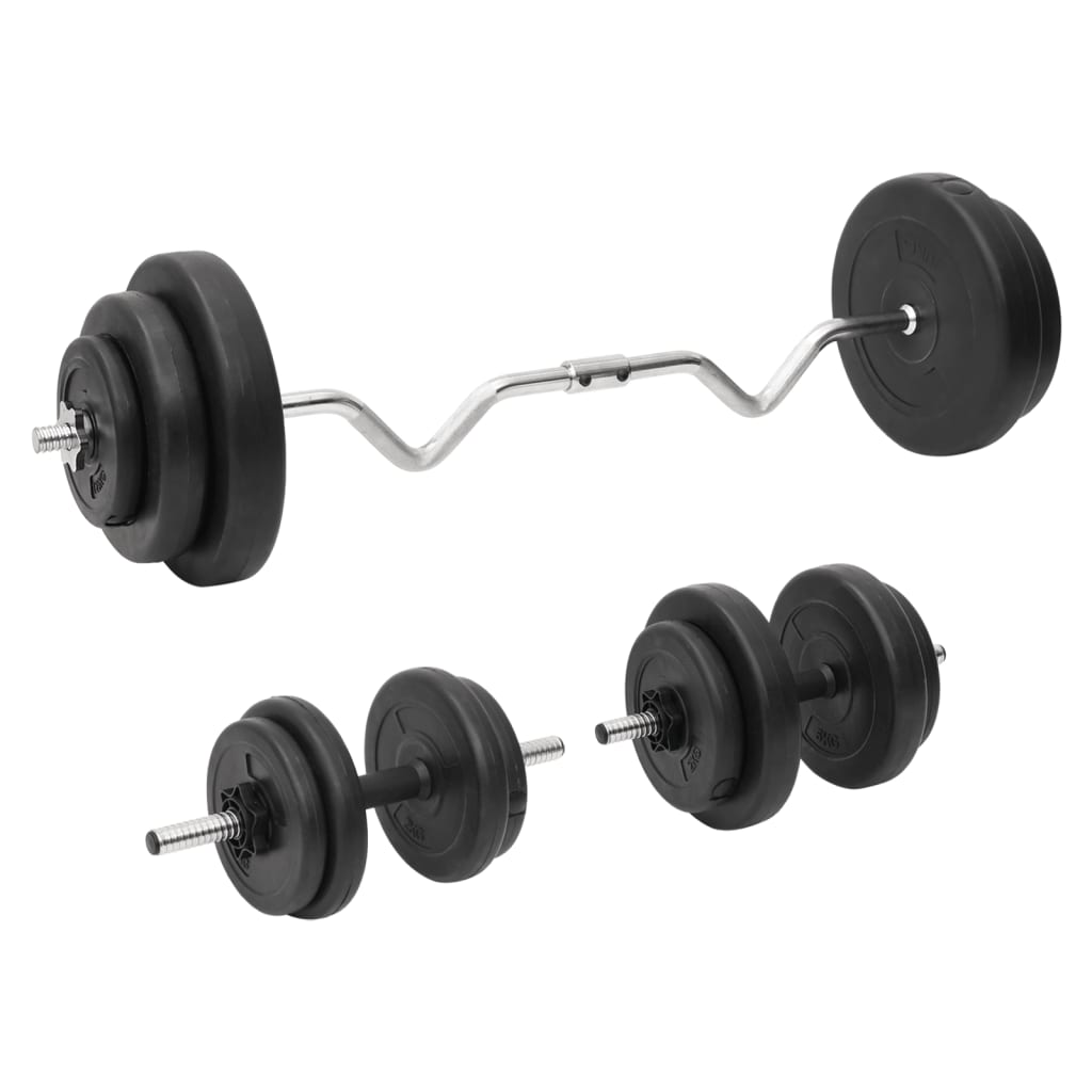 Langhantel +2 Kurzhantelset 30,5Kg
