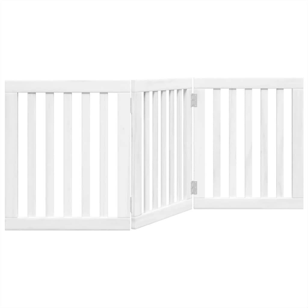 3-Tlg. Hundetor Faltbar 150 Cm Pappelholz