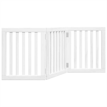 3-Tlg. Hundetor Faltbar 150 Cm Pappelholz