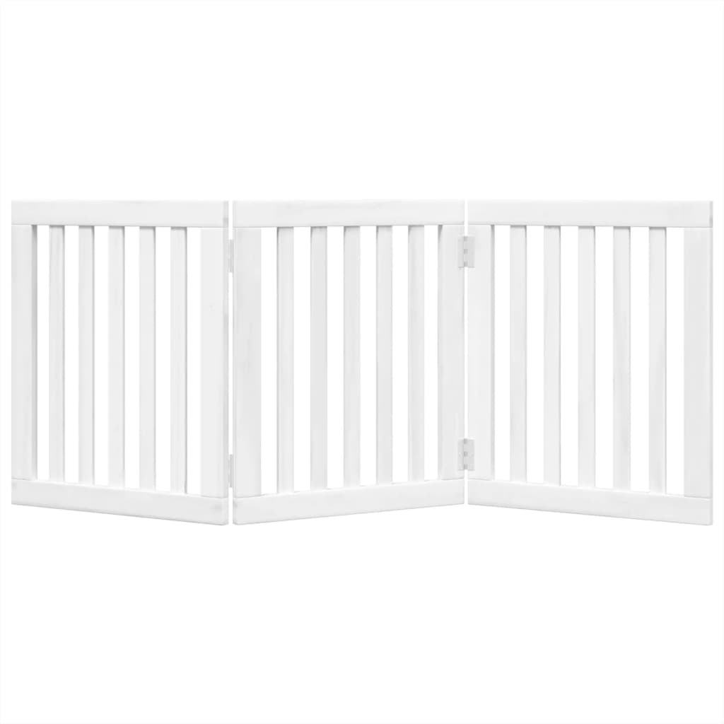 3-Tlg. Hundetor Faltbar 150 Cm Pappelholz